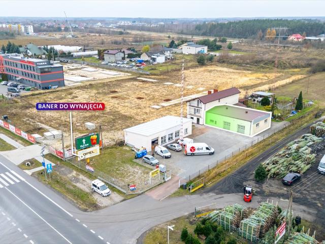 Lokal użytkowy przy trasie E7 z magazynem i biurem