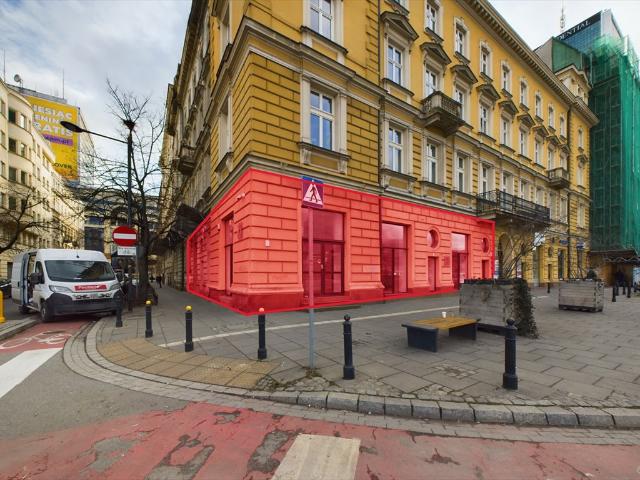 Lokal usługowy 146 m2 z witrynami w centrum Warszawy