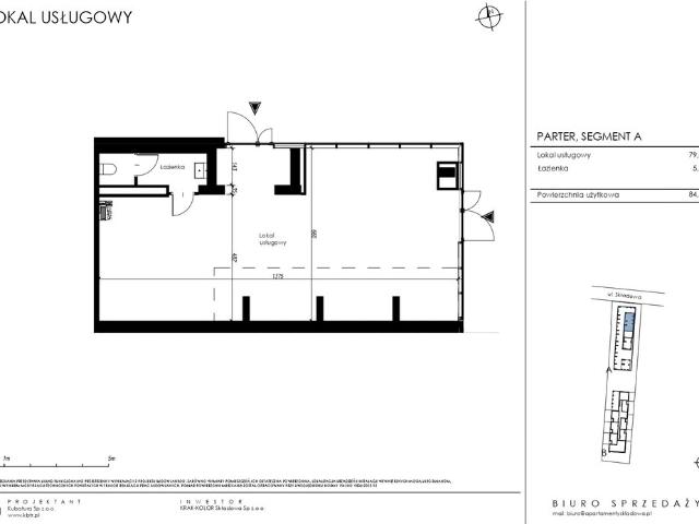 Lokal usługowy 85 m² w Krakowie polecam