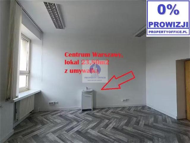 Lokal biurowo usługowy 23,8 m2 w centrum Warszawy