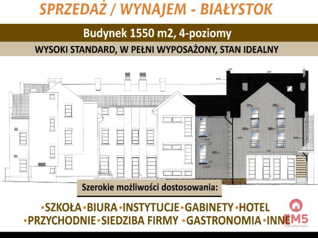 Lokal sprzedam, Białystok, Centrum, 1550 m2, cena: 9 490 000 zł