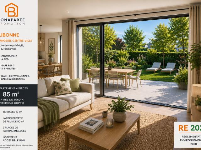 L'Orangerie – Centre Ville: 4 pieces neuf avec terrasse +jardin 4 pièces, 85 m²