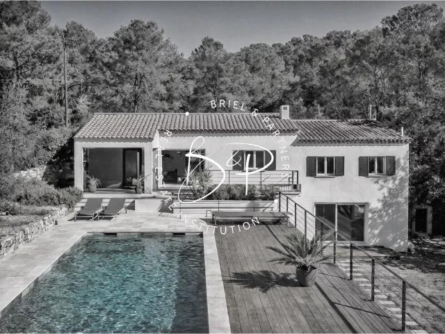LORGUES Maison contemporaine avec piscine, vue dégagée et presta