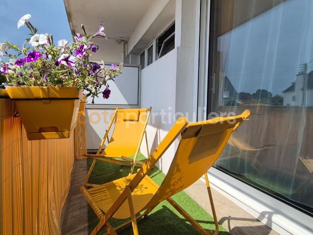 LORIENT APPARTEMENT T3 LOUE MEUBLE 2 CHAMBRES AVEC BALCON ET CAVE