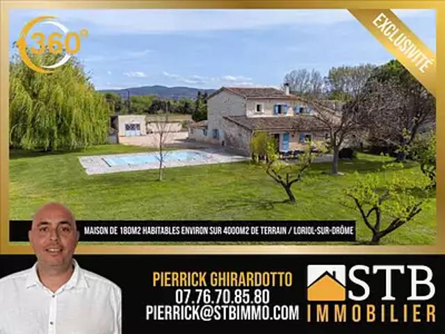Loriol sur Drôme 26270 Achat / Vente maison 5 pièces t5 piscine