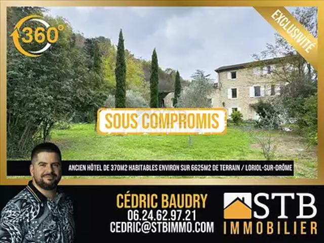 Loriol sur Drôme 26270 Achat / Vente maison 15 pièces t15 piscine