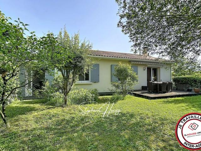 Lormont 33310 Maison 115 m² 3 chambres, bureau & jardin