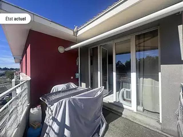 Lormont 33310 Achat / Vente appartement 2 pièces t2 au dernier étage