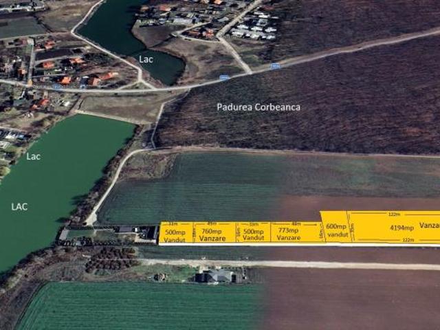 Loturi casa 760 mp Corbeanca vedere lac si padure Paradisul Verde