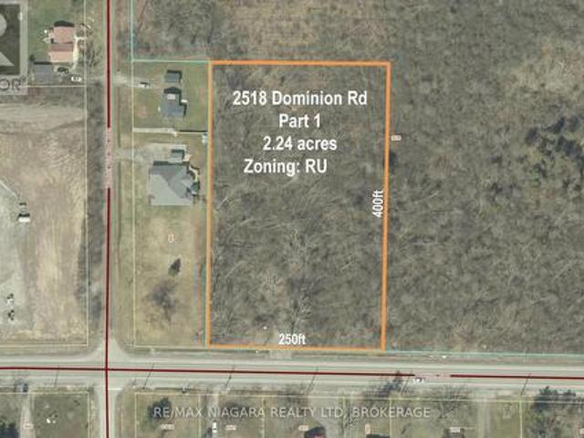 Lot 1 2518 Dominion Road, Fort Erie Ridgeway, ON, L0S 1N0 vacant land for sale | Listing ID X13686 | Royal LePage