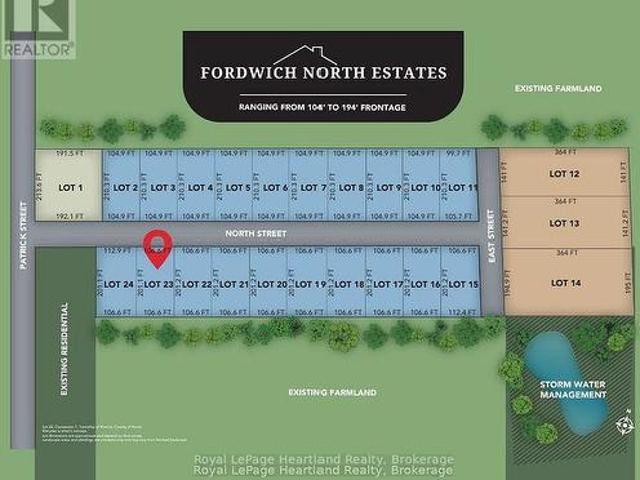 Lot 23 North Street, Howick, ON, N0G 1V0 vacant land for sale | Listing ID X12842 | Royal LePage