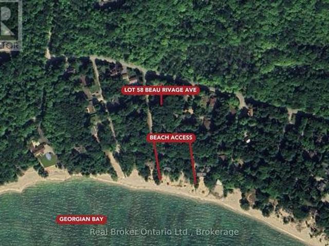 Lot 58 Beau Rivage Avenue, Tiny, ON, L9M 0H5 vacant land for sale | Listing ID S13241 | Royal LePage