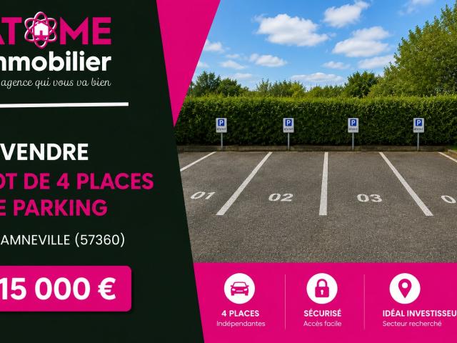 Lot de 4 Places de Parking Privatives Amnéville 57360