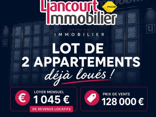 Lot de deux appartements loués ideal investisseurs 128 000 E
