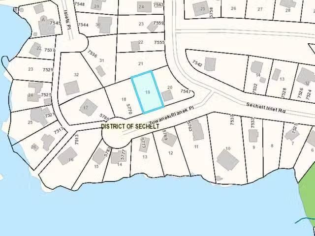 Lot for sale in Sechelt, Sunshine Coast, Lot 19 Tuwanek Place.