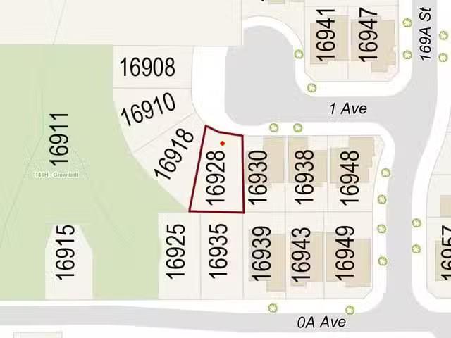 Lot for sale in Surrey, South Surrey White Rock, 16928 1 Avenu.