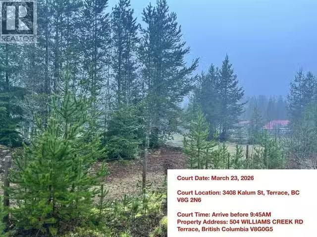 Lot for sale in Terrace, Terrace, 504 Williams Creek Road, 263.