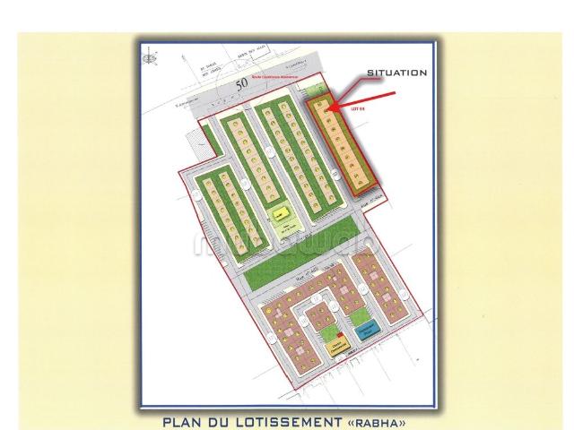 Lot Villa Titré 261m² Sidi Rahal Chatai 3295 DH/m²