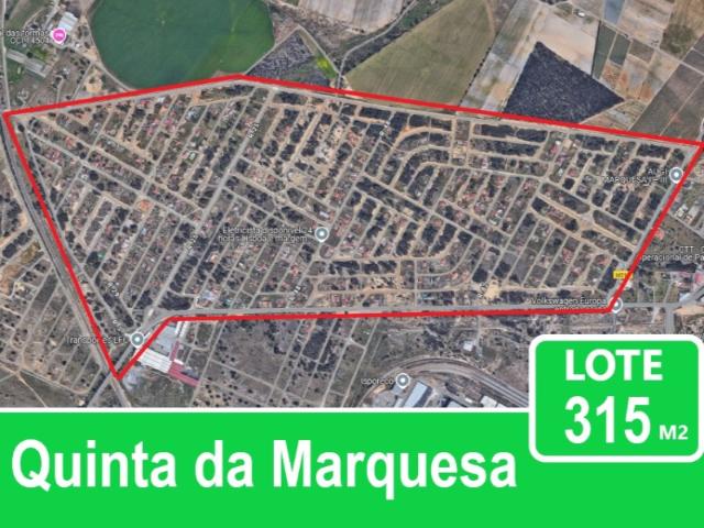 Lote com 315m2 na Quinta da Marquesa
