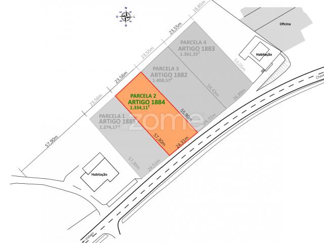 Lote de terreno para construção