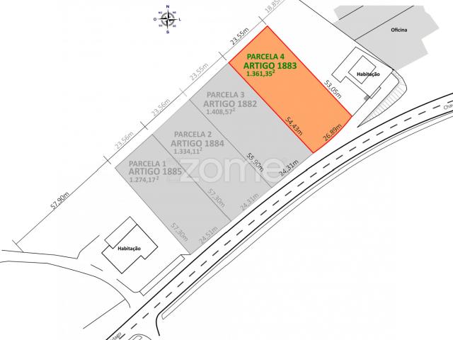 Lote de terreno para construção