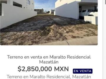 LOTE EN VENTA EN MARALTO RESIDENCIAL