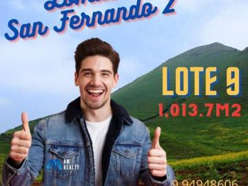 LOTE PLANO 1,013.70 m2 a US$ 69,000 CONDOMINIO SAN FERNANDO 2