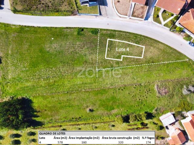 Lote terreno c/ 578 m² | Vinha Rainha | Soure | Projeto pré Aprovado