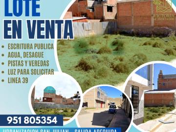 LOTE URBANIZACIÓN SAN JULIAN SALIDA AREQUIPA