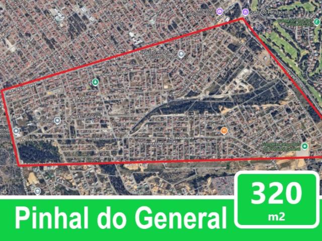 Lote 320 m2 para 1 ou 2 moradias no Pinhal do General
