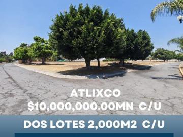 LOTES EN VENTA DENTRO DE FRACCIONAMIENTO REAL DE LA ALFONSINA ATLIXCO, DE LUJO CON UBICACIÓN PRIVILE