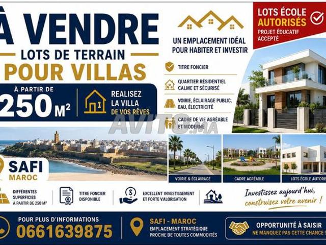 Lots villas et lot école autorisée
