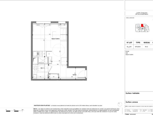 Louer appartement 1 pièce de 29 m²