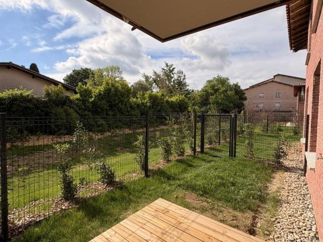 LOUER APPARTEMENT T2 NEUF EN COPROPRIÉTÉ AVEC TERRASSE JARDIN ET PARKING LABARTHE SUR LÈZE 31860