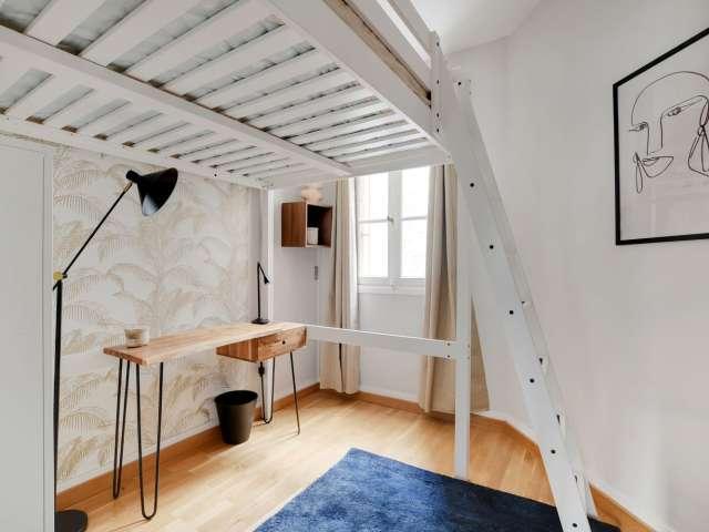 Louez cette chambre de 9 m² dans un espace de co living avec un lit mezzanine à Paris PA109