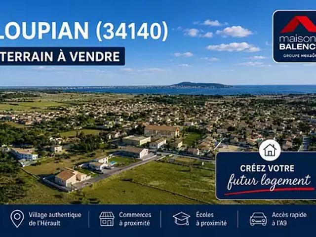 Loupian 34140 Programme neuf terrain neuf à vendre