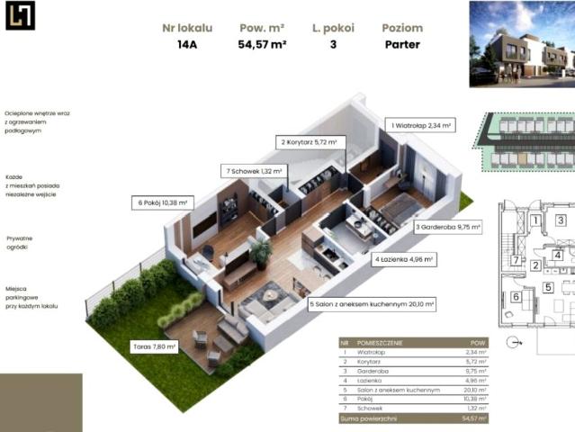 Lwowska 54,57 m², Rzeszów