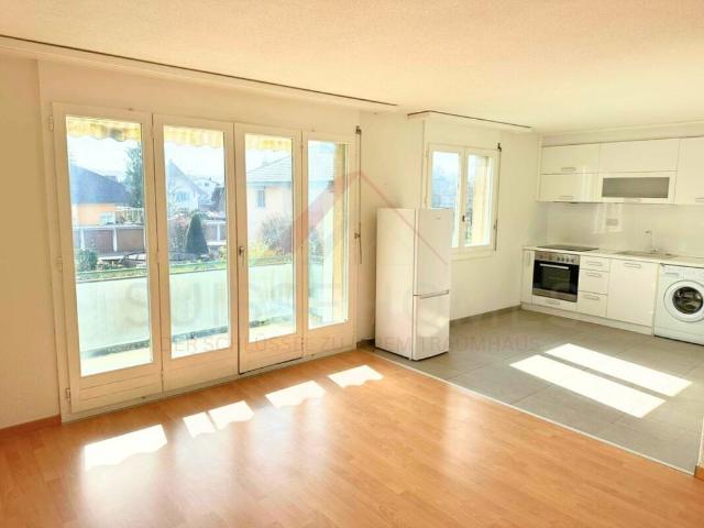 Luminous 2 room rental apartment with sunny balcony in Dotzigen