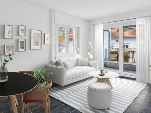 Luminous 3 room apartment with large balcony