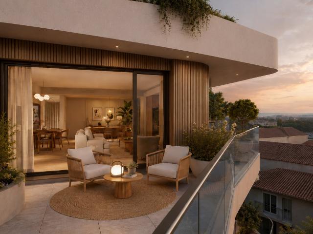 LUMINEUX T3 DE 65M² AVEC TERRASSE SUD OUEST EN ETAGE ELEVE DANS UN ENVIRONNEMENT PRIVILEGIE 3 pièces, 65 m²