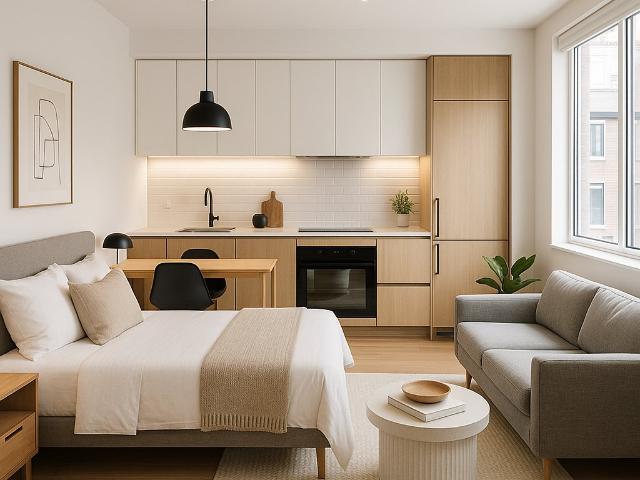 Lumineux Studio proche Frontière 1 pièce, 28 m²