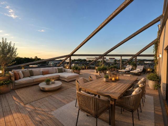 L'une des plus grandes terrasses de Bordeaux 192 m² !
