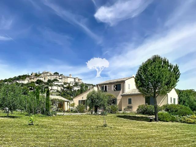 Luberon Simiane la Rotonde Villa avec vue 4 chambres, piscine