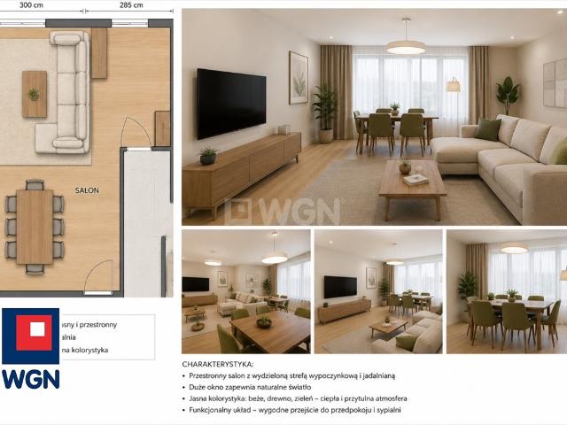4 pokojowe mieszkanie 57,3 m² z balkonem i piwnicą