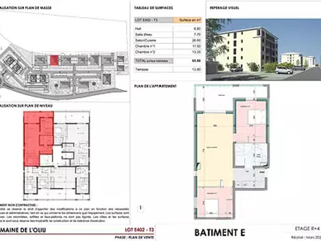 Lucciana 20290 Achat / Vente appartement 3 pièces t3 au dernier étage