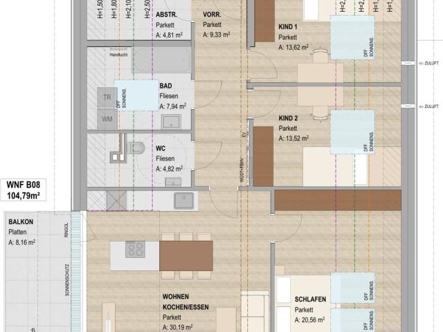 Provisionsfrei für den Erwerber Luftige Höhen großzügige 4 Zimmer DG Wohnung