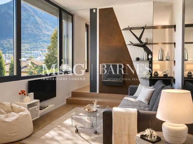 Lugano Center nahe LAC: 2,5 Zimmer Wohnung mit Blick auf den See