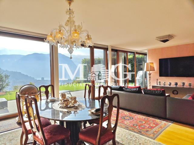 Lugano: Wohnung mit Terrasse und Garten mit Seeblick, 4.5 Zimmer