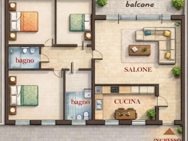 Lugo 5 locali 2 bagni garage tra 2 parchi