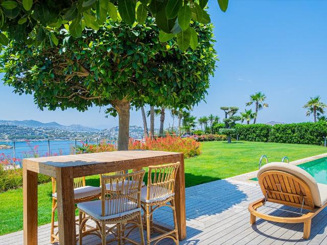Luksusowa willa z prywatną plażą i basenem w Bodrum